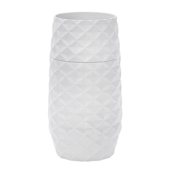 The 7.5" Amaranth Vase For Easy Water Draining and Stem Access (White)