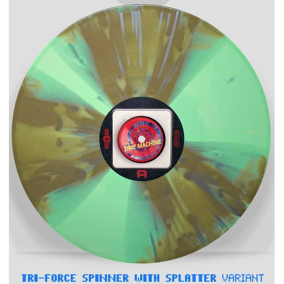The 8-Bit Time Machine Video Game Soundtrack (200 Made Tri-Force Spinner w/ Splatter Vinyl Variant) LP Record Giovanni Rotondo aka Grotondo