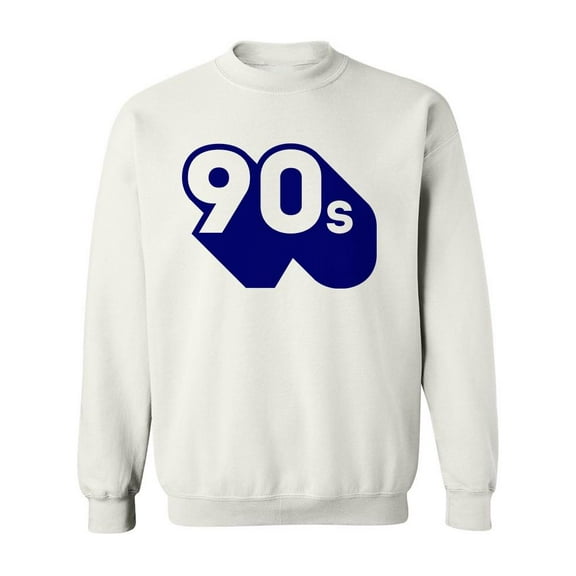 The 90's Sweatshirt Men - Men Sweatshirt, White, 4XL