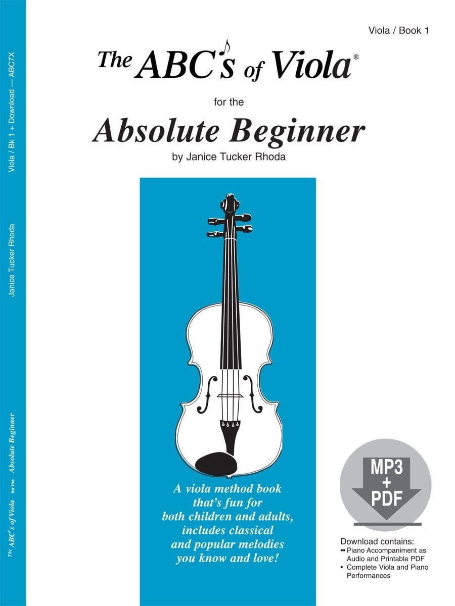 The ABC's of Viola for the Absolute Beginner Book 1 by Janice Tucker Rhoda