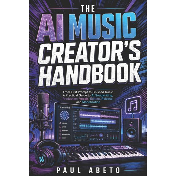 The AI Music Creator's Handbook: From First Prompt to Finished Track: A Practical Guide to AI Songwriting, Production, V, (Paperback)