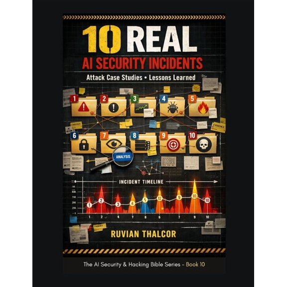 The AI Security & Hacking Bible: Protect 10 Real AI Security Incidents: Attack Case Studies and Lessons Learned, Book 10, (Paperback)