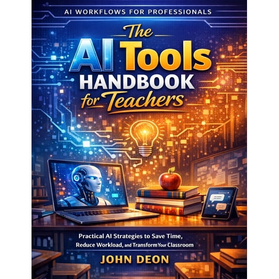 AI Workflows for Professionals The AI Tools Handbook for Teachers: Practical AI Strategies to Save Time, Reduce Workload, and Transform Your Classroom, (Paperback)