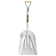 The AMES Companies, Inc. Aluminum Scoop, 20 in L x 15.25 in W blade, 27 in White Ash D-Grip Handle - 1 EA (027-1681400)