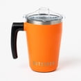 thumbnail image 1 of OUTSIDER The AM 17 oz Stainless Steel Vacuum Insulated Coffee Mug with 180° Rotating Swivel Handle and Lockable Spill Proof Lid – Travel Tumbler for Outdoor, Home & Office - Blaze Orange, 1 of 8