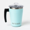 thumbnail image 1 of OUTSIDER The AM 17 oz Stainless Steel Vacuum Insulated Coffee Mug with 180° Rotating Swivel Handle and Lockable Spill Proof Lid – Travel Tumbler for Outdoor, Home & Office - Teal, 1 of 10
