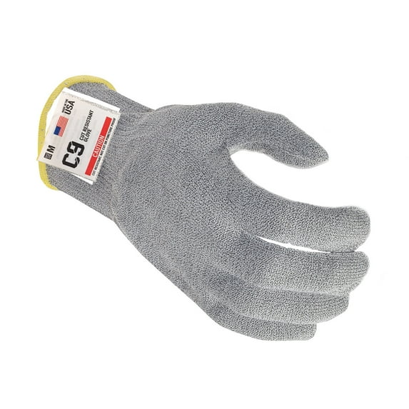 The ANSI Cut Level 5 C9 Glove 10 Gauge, 21CFR Component Materials-Approved for Food Contact, Sold by Each (Large)