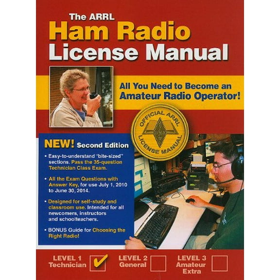 Pre-Owned Arrl Ham Radio License Manual: All You Need to Become an Amateur Radio Operator (Paperback) 0872590836 9780872590830