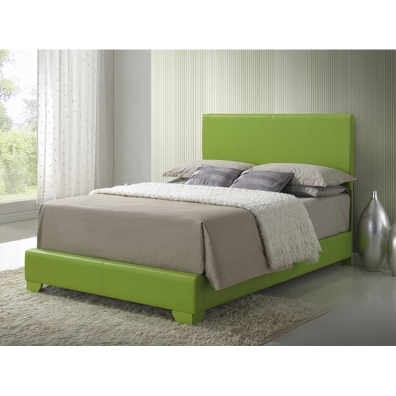 The Aaron G1807-FB-UP Full Bed in Apple Green Has 47"H x 57"W x 81"D for Relaxation