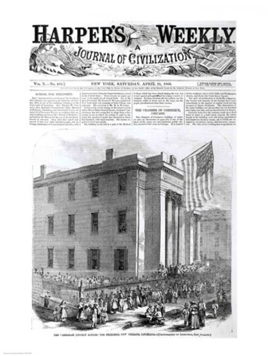 The Abraham Lincoln School for Freedmen Canvas Art - (24 x 36)