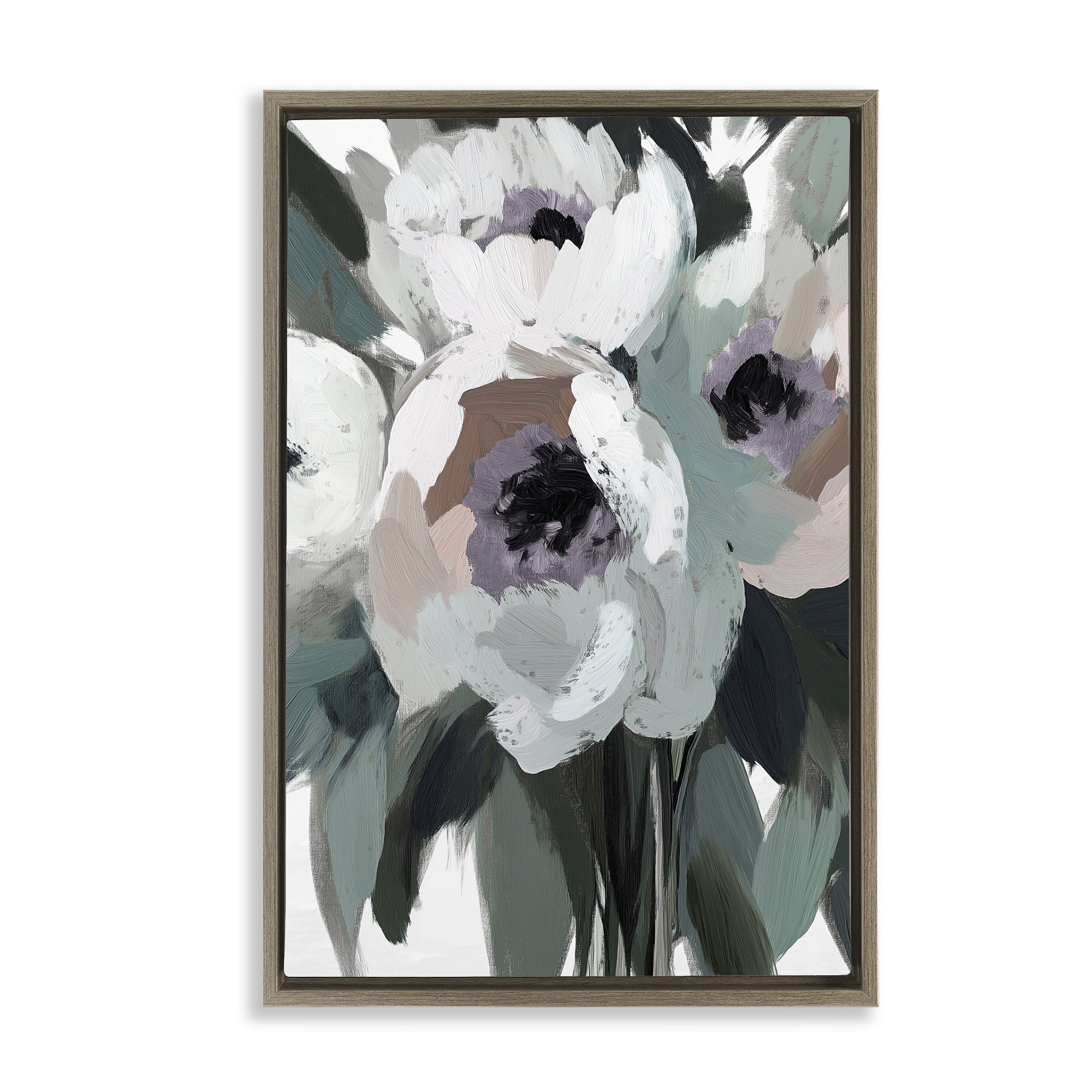 The Absence of Sorrow Brown Framed Floater Canvas Wall Art, design by Annabelle Hall
