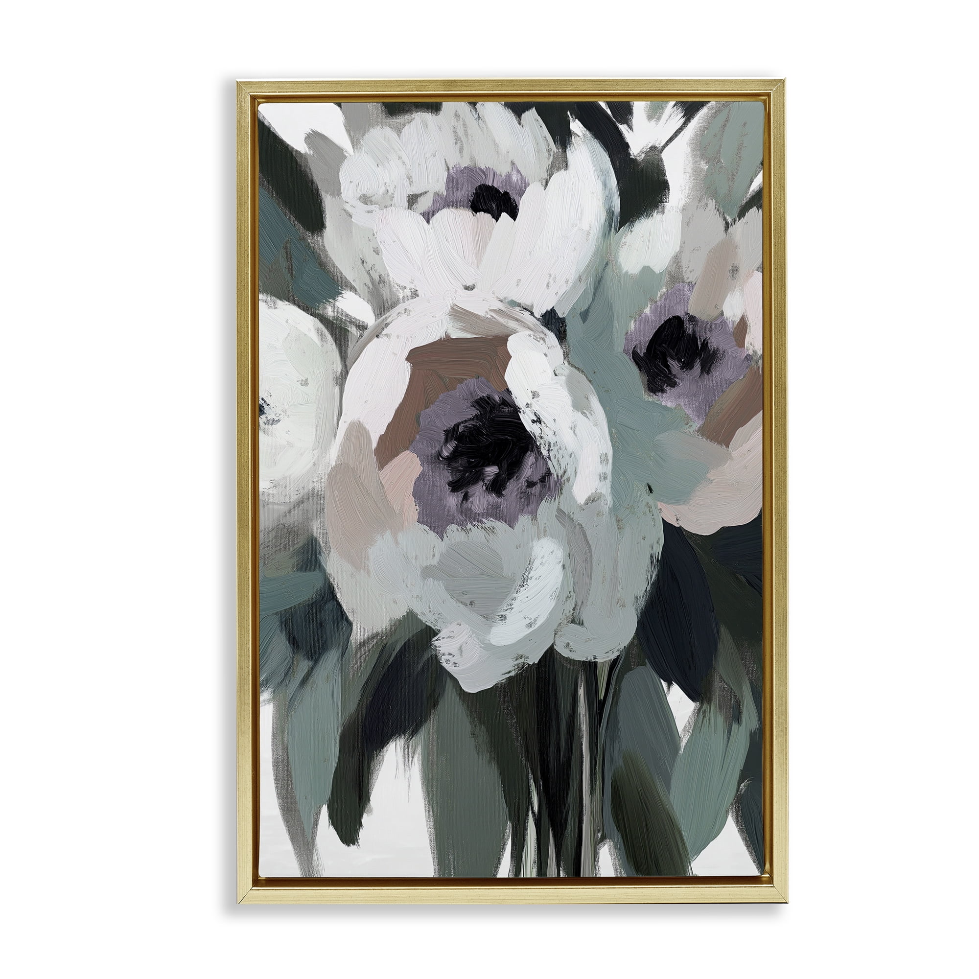 The Absence of Sorrow Gold Framed Floater Canvas Wall Art, design by Annabelle Hall