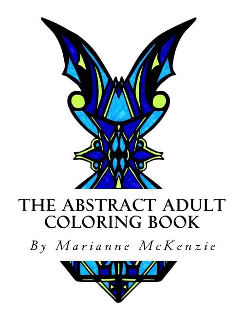 The Abstract Adult Coloring Book (Paperback)