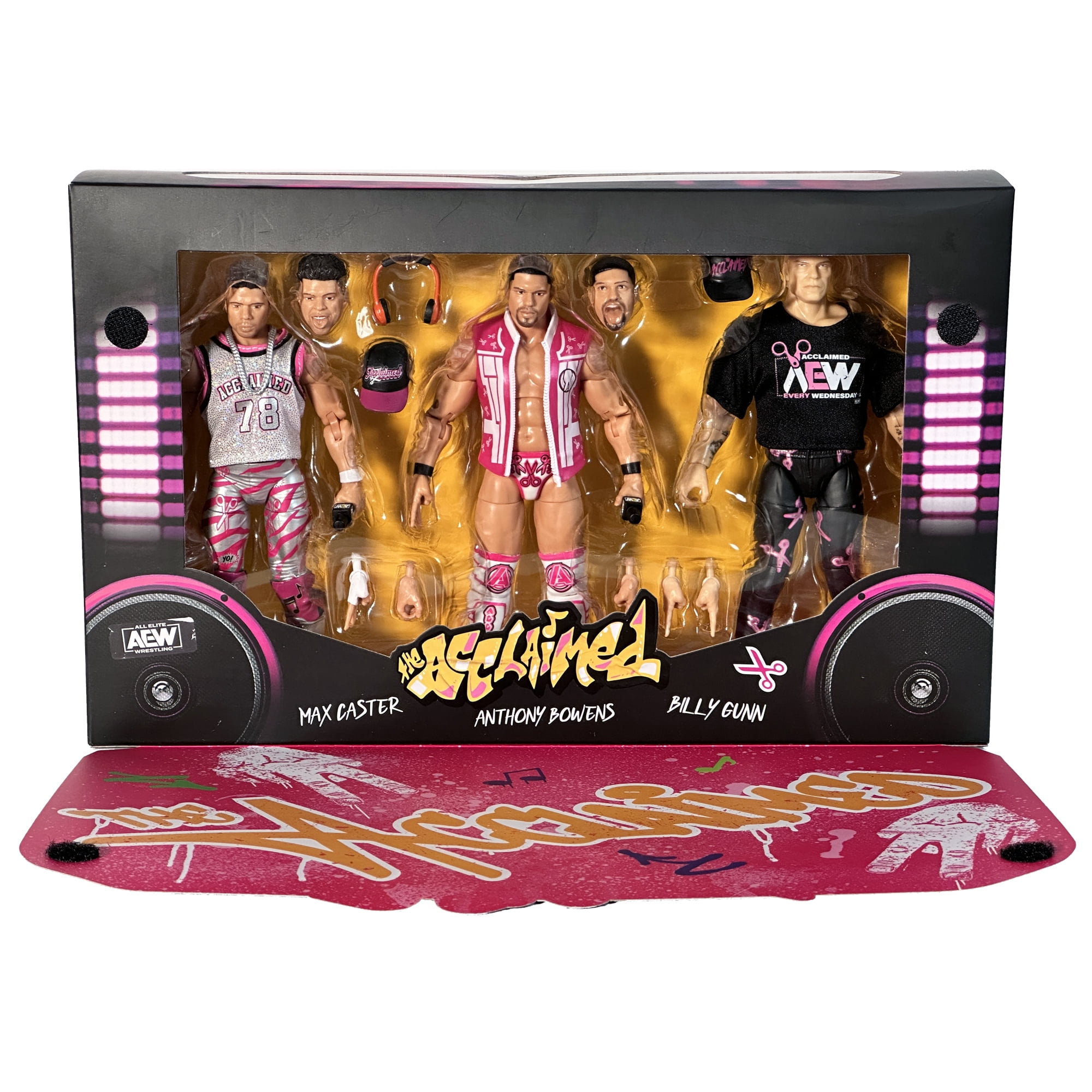 AEW The Acclaimed 3-Pack Action Figures, 6 AEW The Acclaimed 3-Pack Action Figures, 6