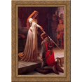 thumbnail image 1 of The Accolade 19x24 Gold Ornate Wood Framed Canvas Art by Leighton, Edmund Blair, 1 of 2