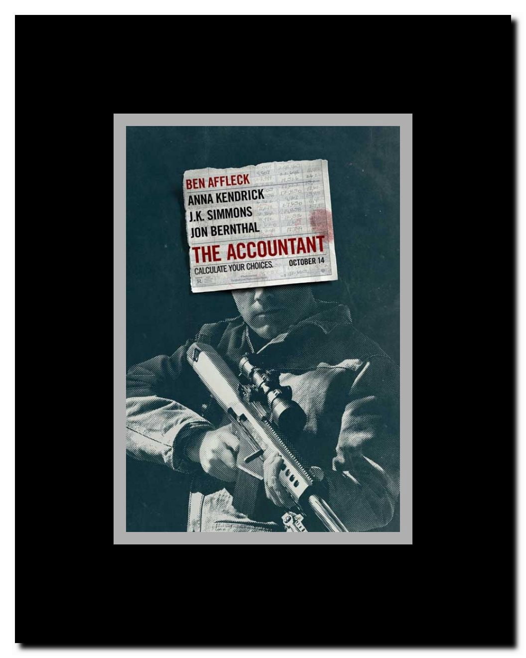 The Accountant Framed Movie Poster