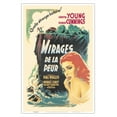 thumbnail image 1 of The Accused (Mirages de la Peur) - Starring Loretta Young - Vintage French Film Noir Movie Poster by Boris Grinnson c.1949 - Master Art Print (Unframed) 12in x 18in, 1 of 4