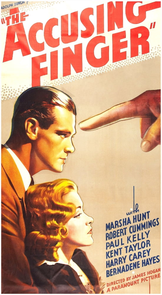 The Accusing Finger Canvas Art - (24 x 36)