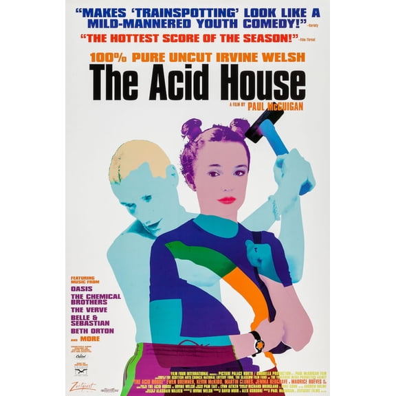 The Acid House Posters The Acid House Poster 12x16 Print on Metal Sign 12in x 16in Square Adults AB Posters