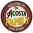 thumbnail image 1 of The Acosta Family 14" Round Metal Sign Kitchen Game Room Decor 100140038378, 1 of 1