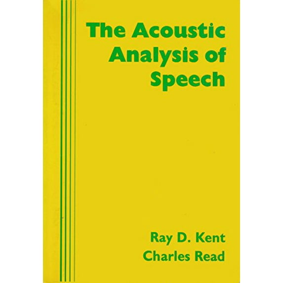 Pre-Owned The Acoustic Analysis of Speech (Paperback) 1879105438 9781879105430