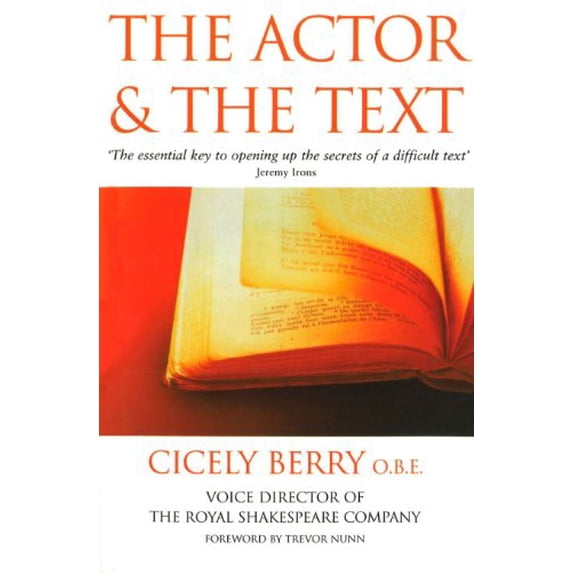 Pre-Owned The Actor and the Text. Cicely Berry (Paperback) 0863697054 9780863697050