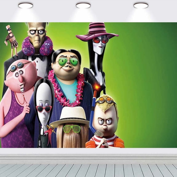 The Addams Family Backdrop Background Banner Taspestry Wall Decor Birthday Party Supplies Poster Fans