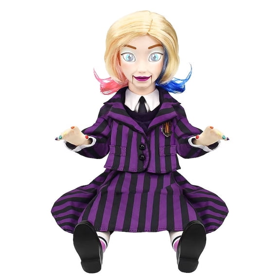 The Addams Family Enid Sinclair Halloween Animated Doll Tabletop Decor 12 in