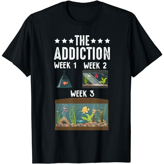 The Addiction Fish Tank Lovers Aquarium T-Shirt