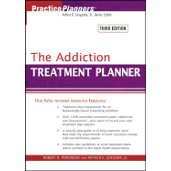 Pre-Owned The Addiction Treatment Planner (Paperback) by Dr. Robert R Perkinson, Arthur E Jongsma
