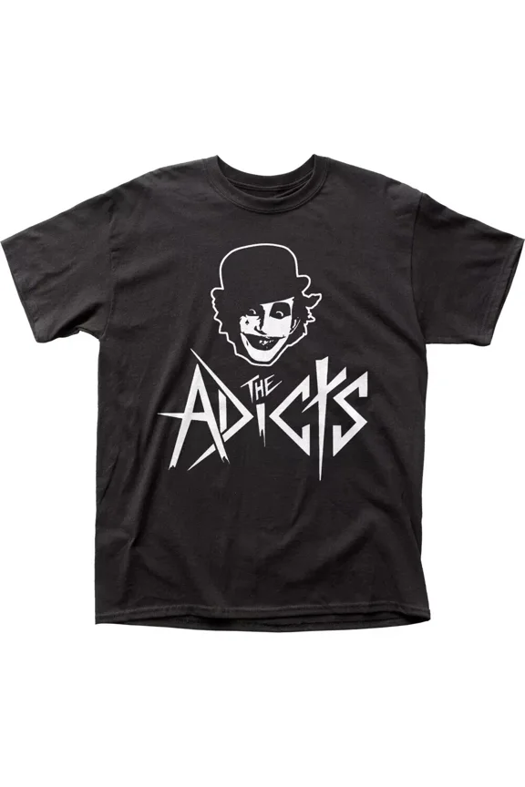 The Adicts Monkey T Shirt Mens Rock N Roll Music Band Tee New Black ON TREND