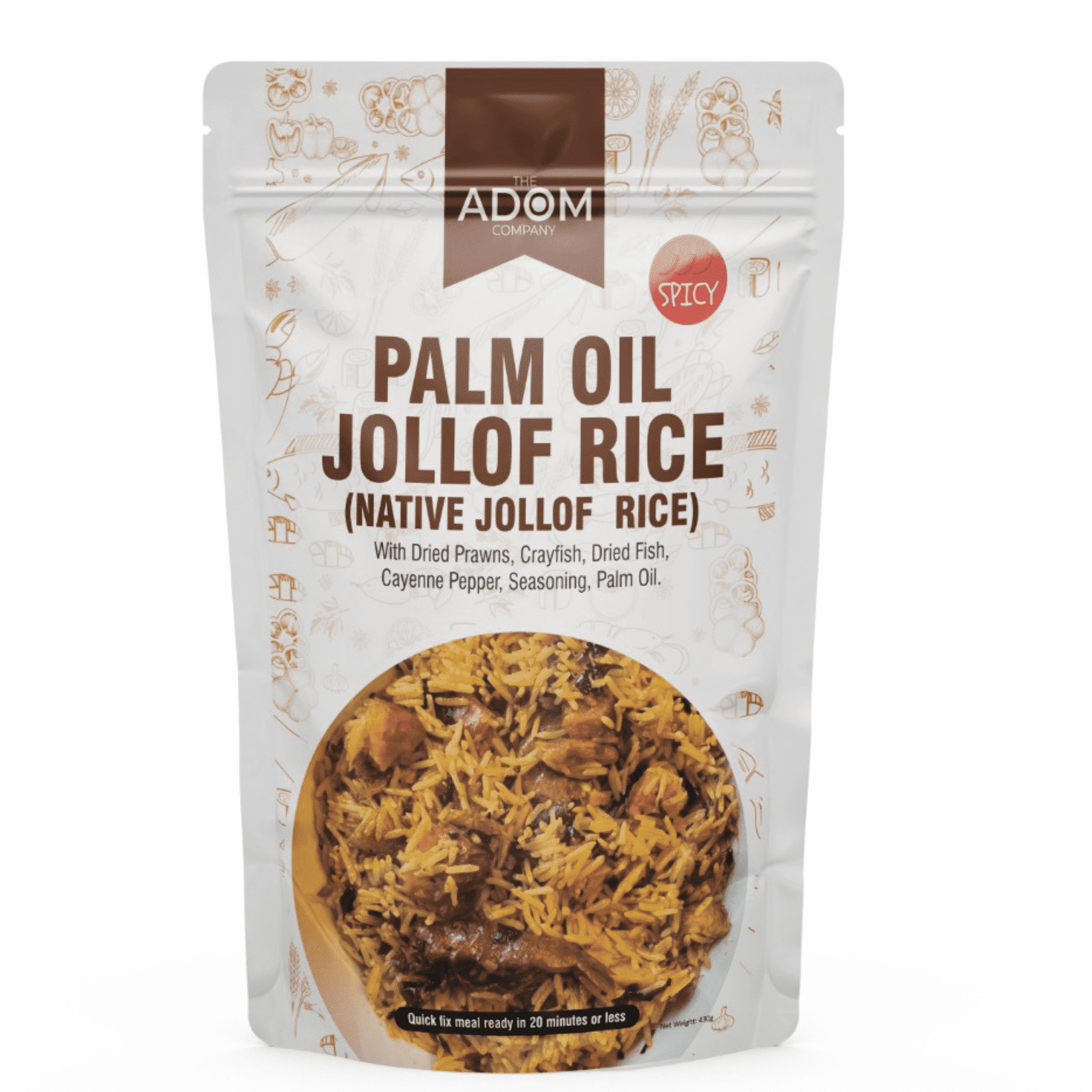  The Adom Company Jollof Rice Spicy, Seasoned Rice Mix, 15 Min - Walmart.com 
