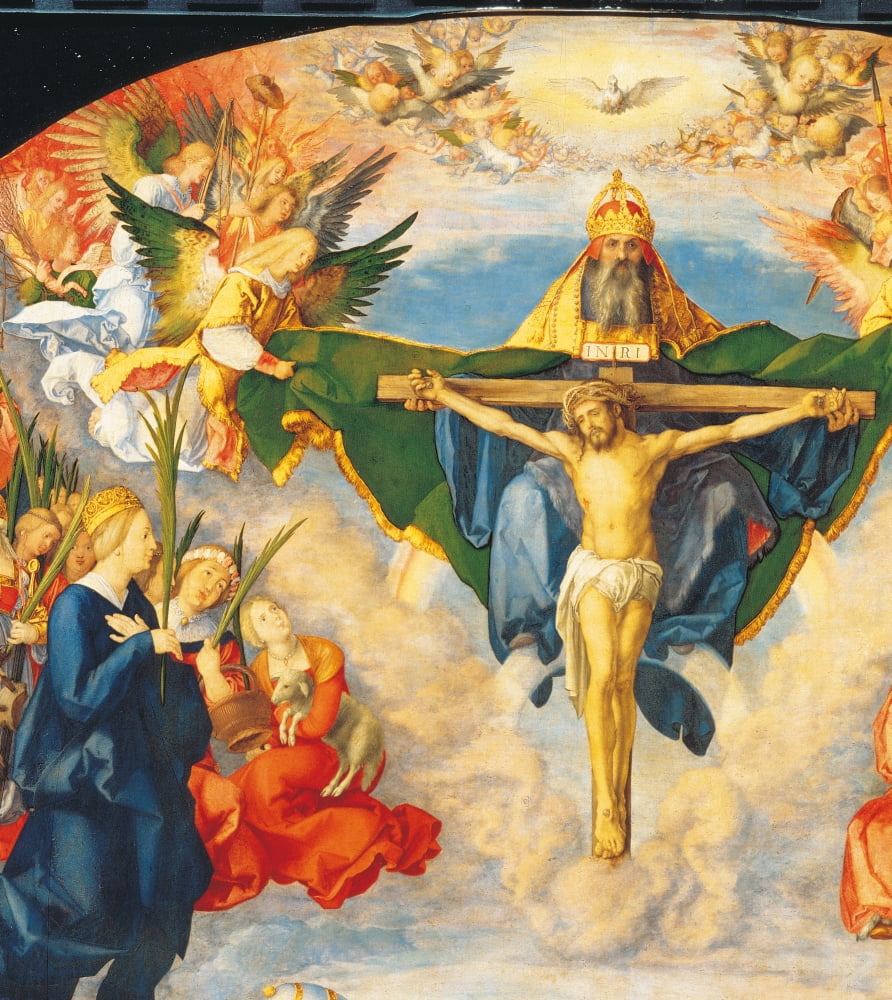 The Adoration Of The Holy Trinity (The Landauer Altarpiece) Canvas Art -  (18 x 24)