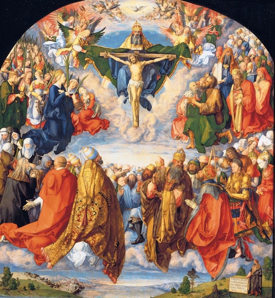 The Adoration Of The Holy Trinity (The Landauer Altarpiece) Canvas Art -  (24 x 36)