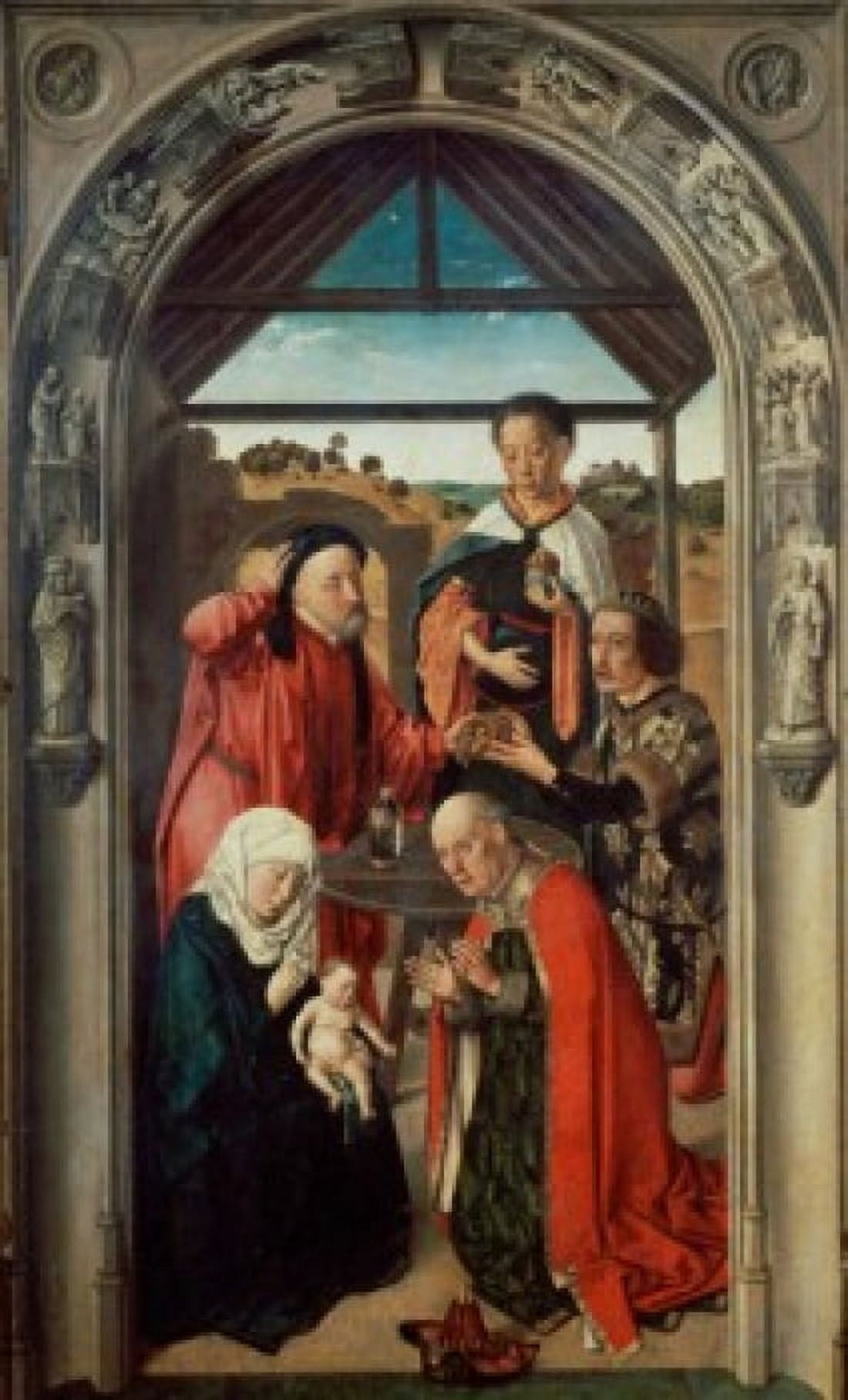 The Adoration Of The Magi Dieric Bouts the Elder (C1415-1475 Netherlandish) Canvas Art - Dieric Bouts (18 x 24)