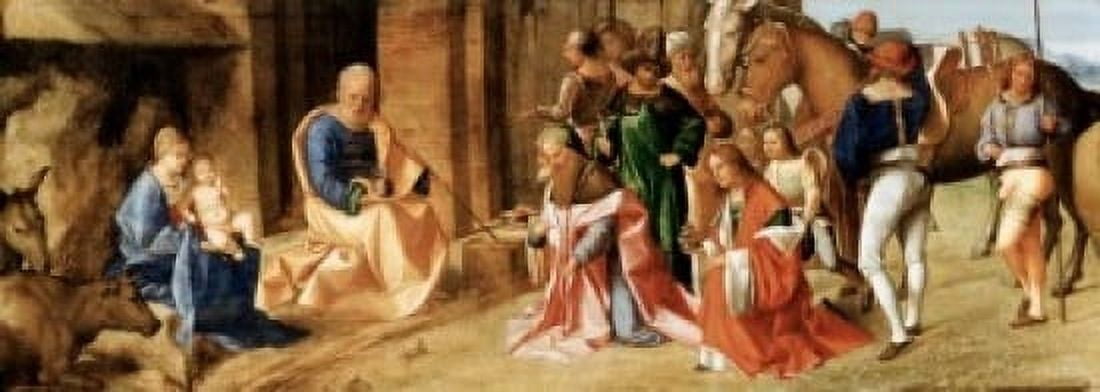 The Adoration Of The Magi Giorgio Giorgione (C1477-1510 Venetian) National Gallery London Canvas Art - Giorgio Giorgione (24 x 36)