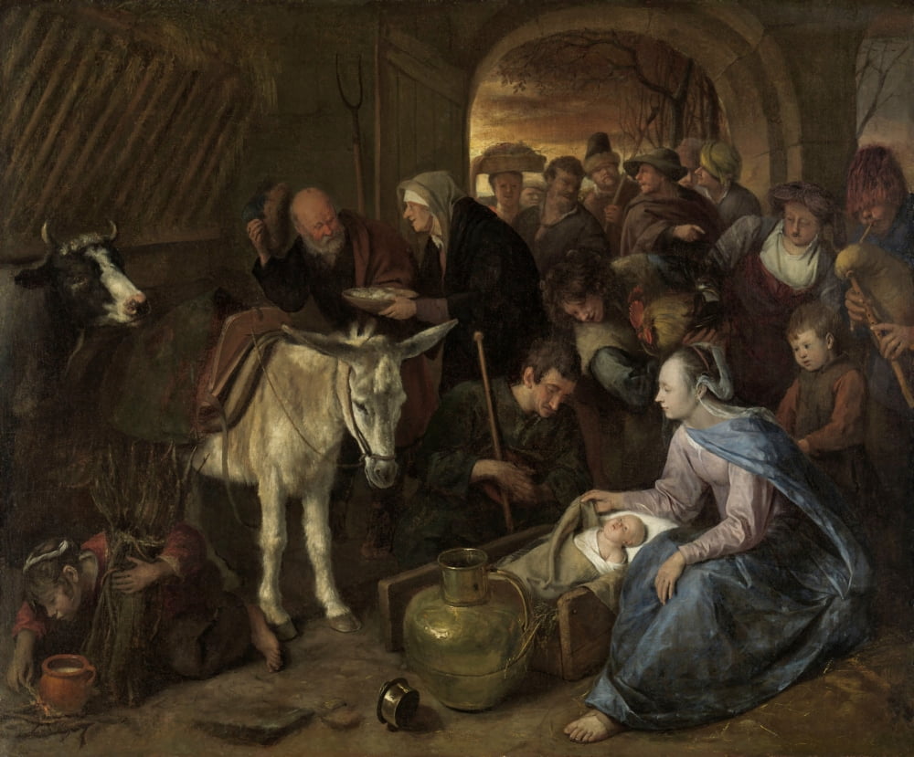 The Adoration Of The Shepherds Canvas Art - (36 x 24)