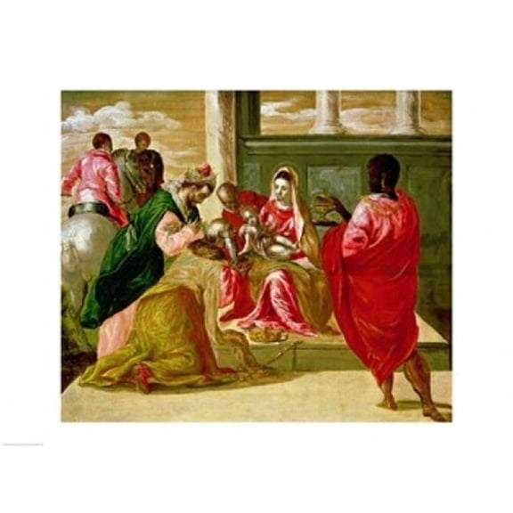 The Adoration of The Magi Poster Print by El Greco - 36 x 24 in.