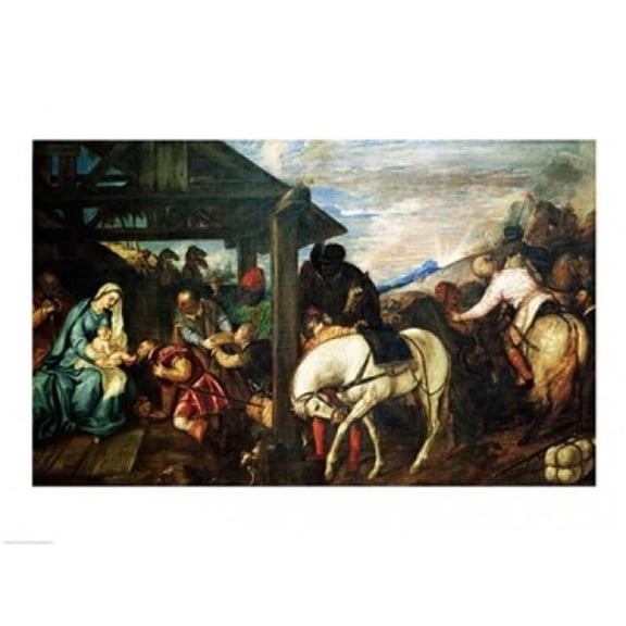 The Adoration of The Magi Poster Print by Titian - 24 x 18 in.