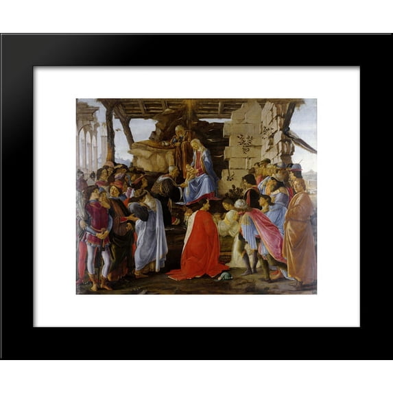 The Adoration of the Magi 20x24 Framed Art Print by Botticelli, Sandro