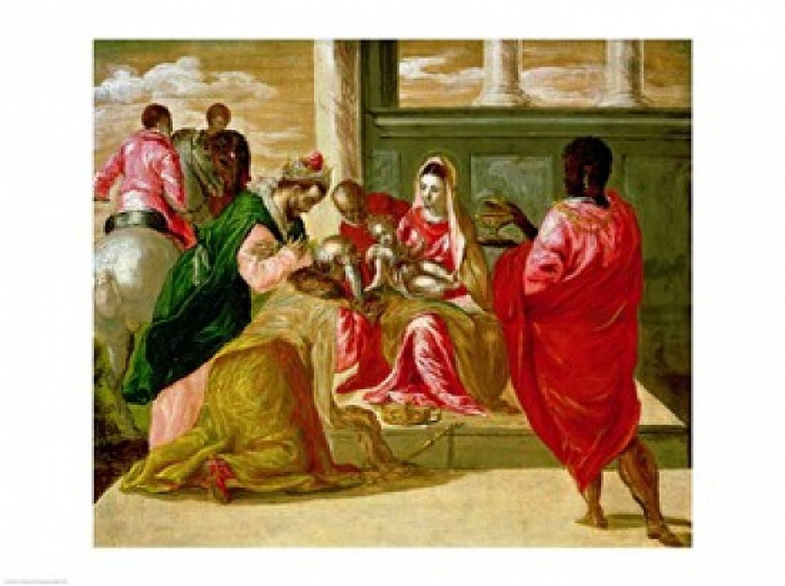 The Adoration of the Magi Canvas Art - El Greco (24 x 18)