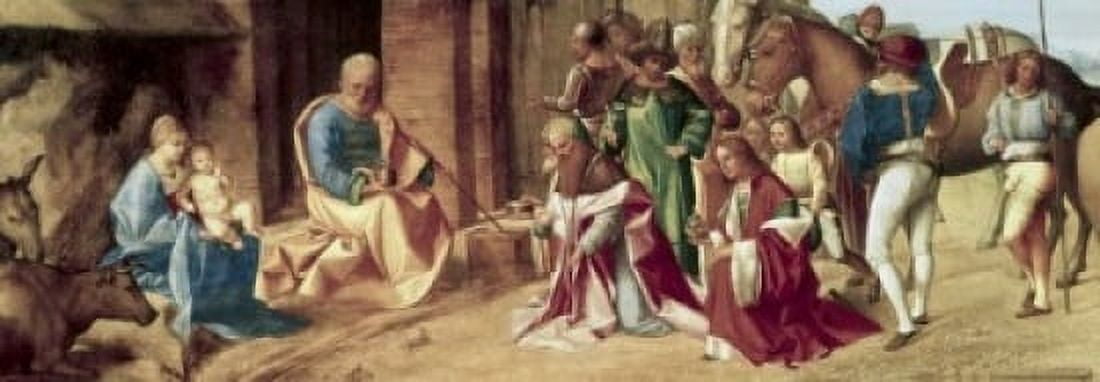 The Adoration of the Magi ca1490 Giorgione (1477-1510 Italian) Oil on canvas National Gallery London England Canvas Art - Giorgione (24 x 36)