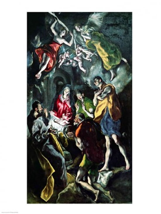 The Adoration of the Shepherds Canvas Art - El Greco (18 x 24)