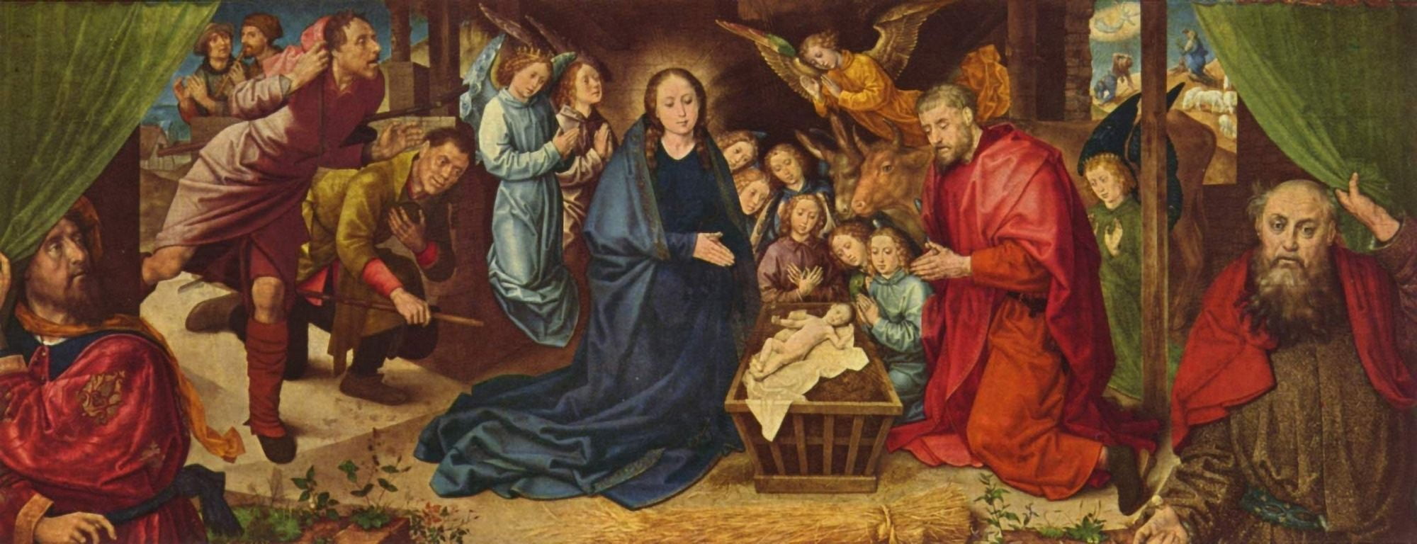 The Adoration of the Shepherds Canvas Art - Hugo Van der Goes (24 x 36)