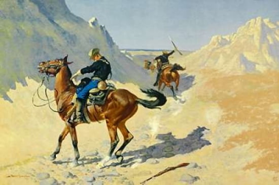 The Advance Guard Canvas Art - Frederic Remington (12 x 18)