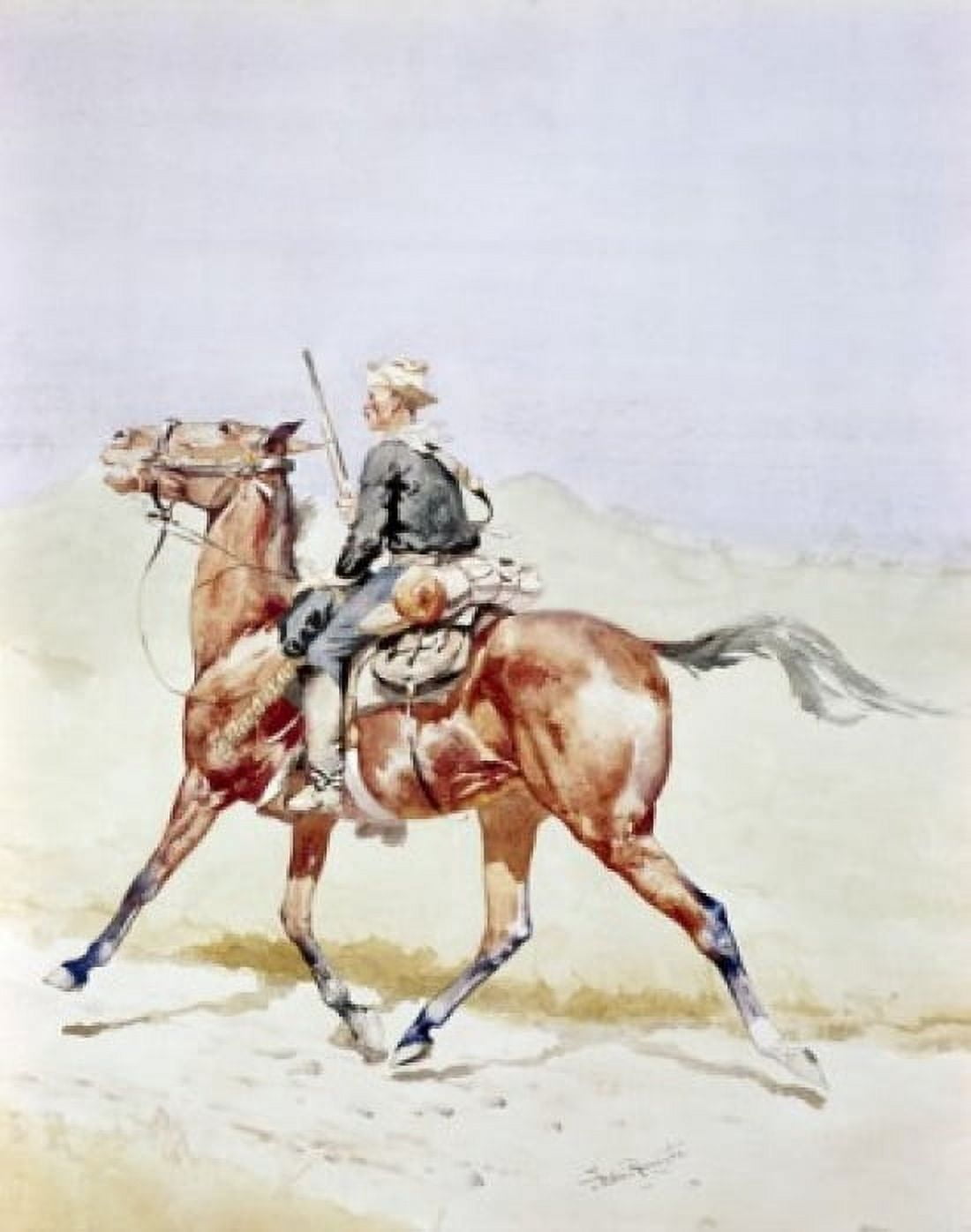 The Advance Guard by Frederic Remington (1861-1909) Canvas Art - Frederic Remington (24 x 36)
