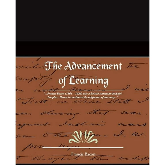 The Advancement of Learning (Paperback)