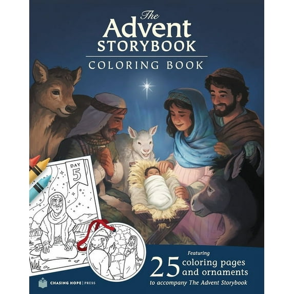 The Advent Storybook Coloring Book, (Paperback)