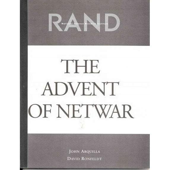 The Advent of Netwar (Paperback)