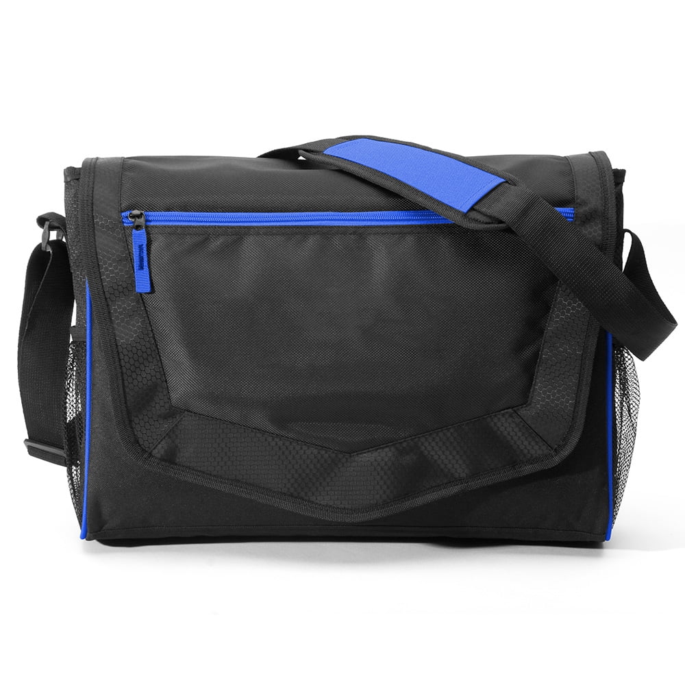 The Adventurer's Choice Wanderer Laptop Messenger Bag, 14" Size Black, WaterResistant Nylon